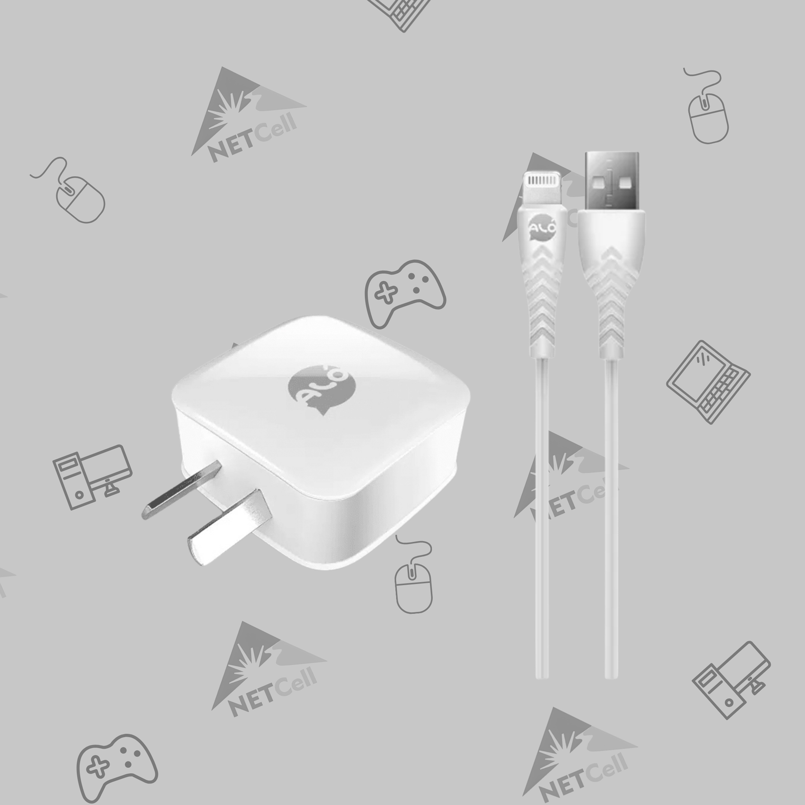 CARGADOR DE PARED ALÓ CON CABLE - Image 3